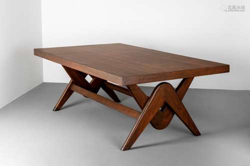 Pierre JEANNERET (1896-1967) Teak Wood Boomerang Table.