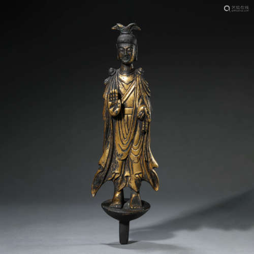 Gilt Bronze Figure of Avalokitesvara