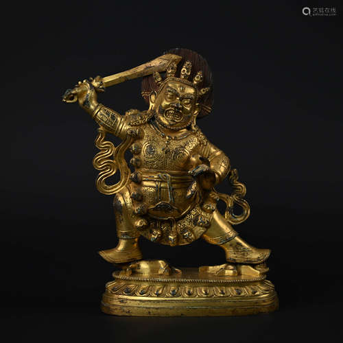 Gilt Bronze Figure of Begtse Chen