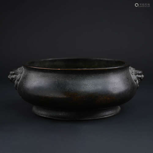 Bronze Beast Eared Censer