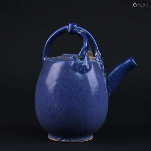 Blue Glaze Ewer