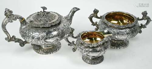 Geroge IV silver tea service