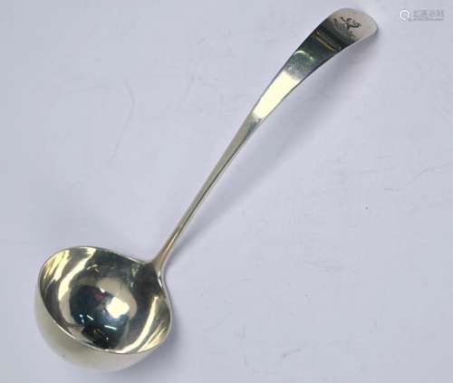 George III Scottish Provincial silver cream ladle