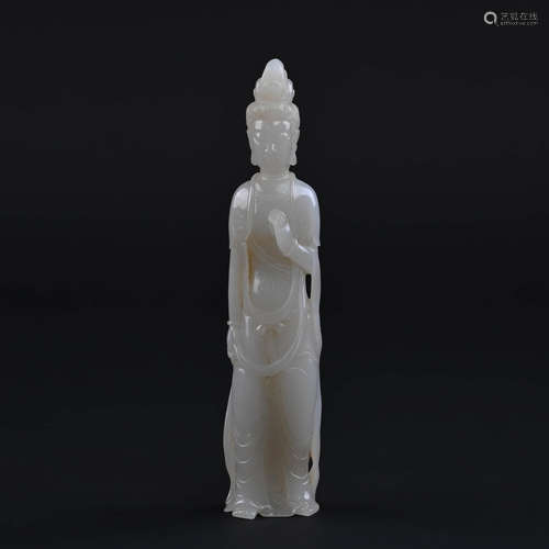 White Jade Figure of Buddha