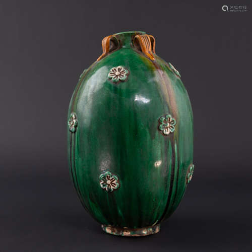 Sancai Four Handle Vase