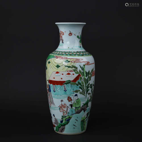 Sancai Figure Vase