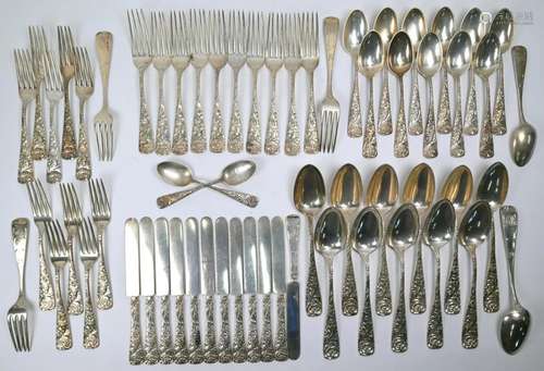 Extensive set of US sterling flatware