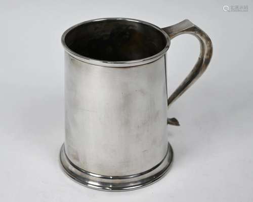 Silver pint mug