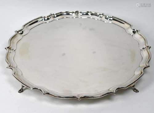 Large silver salver