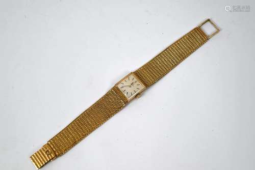 A lady's 9ct gold Omega wristwatch