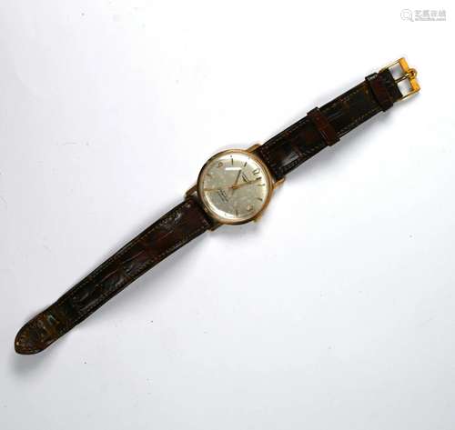 A gentleman's 9ct gold Longines Flagship wristwatch