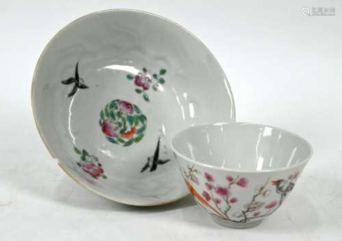 Two Chinese famille rose bowls