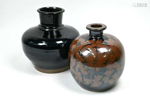 Two Chinese stoneware vases