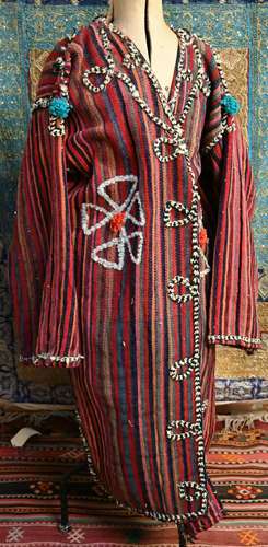 An Uzbek flat-weave Nomadic chapan