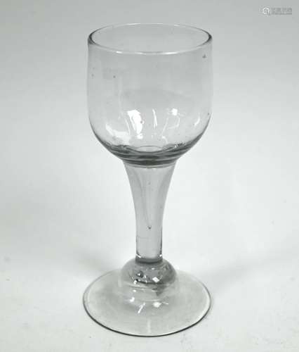 A Georgian provincial wine glass