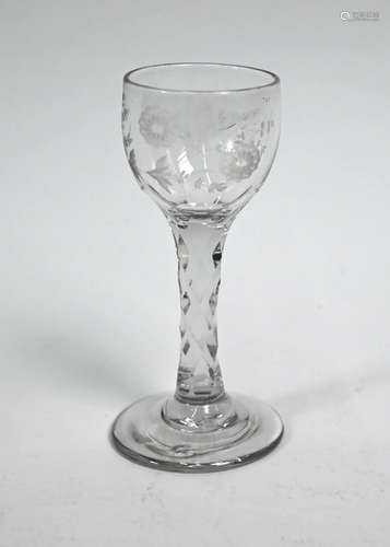 An antique small cordial glass