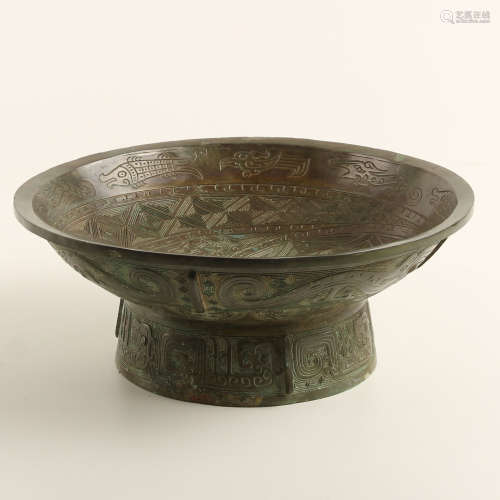 青銅饕餮紋鉢