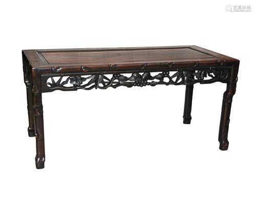 Chinese Bamboo Motif Table Lower Coffee Table