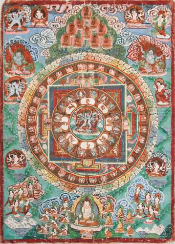 Chinese Tibetan Fabric Thanka