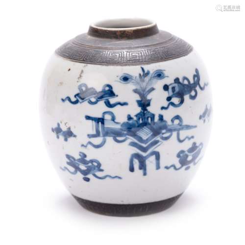 Blue And White Jar