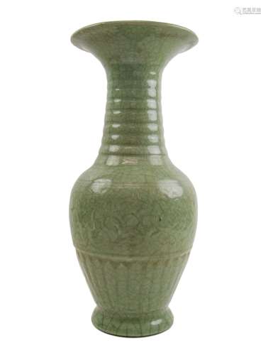Celadon Phoenix Vase