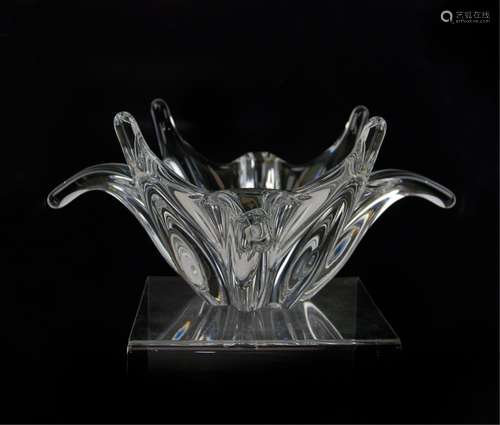 Baccarat Stella Splash Crystal Centerpiece Bowl