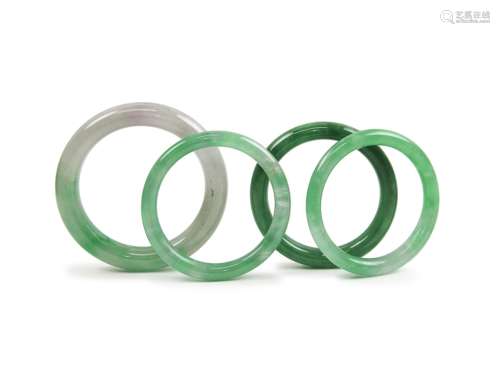 Group Of Four Jade Bangles