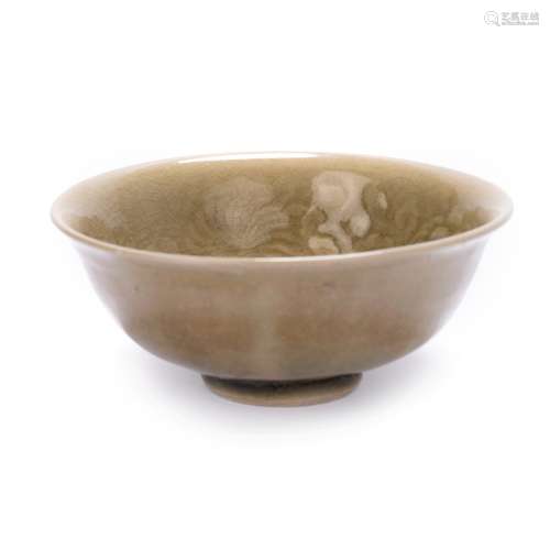 A Celadon Relief Bowl