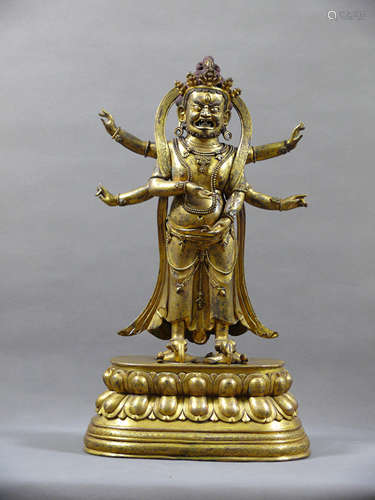 A Bronze Buddha Statue