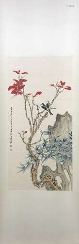 A Chinese Flower Painting Mark Zhang Daqian