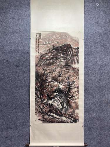 A Chinese Landscape Painting Mark Wu Li Keran