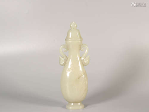 A Jade Carved Vase