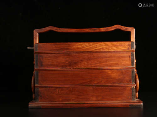 A Rosewood Portable Box