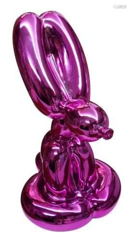 JEFF KOONS (1955, York) [U.S.A.] "Balloon rabbit (pink)...