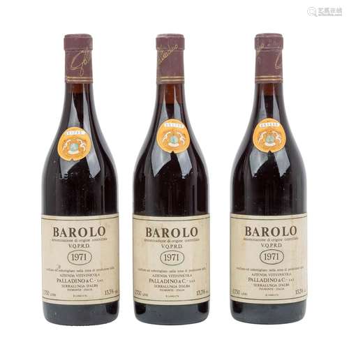 BAROLO 3 Flaschen PALLADINO & C. SERRALUNGA D'ALBA ...