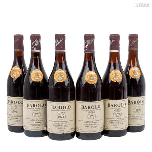 BAROLO 6 Flaschen PALLADINO & C. SERRALUNGA D'ALBA ...