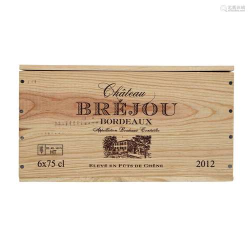 CHÂTEAU BREJOU 6 Flaschen BORDEAUX 2012