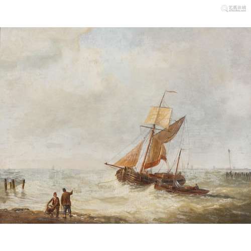 VERBOECKHOVEN, CHARLES-LOUIS (1802-1889) "Einlaufende E...