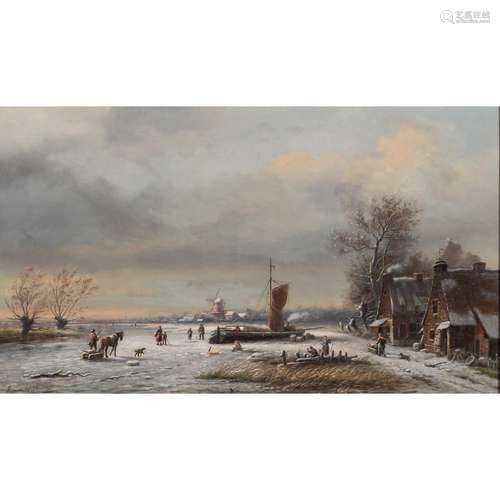 VINCENT, SPEMER (XIX-XX) "Winterliche Landschaft“