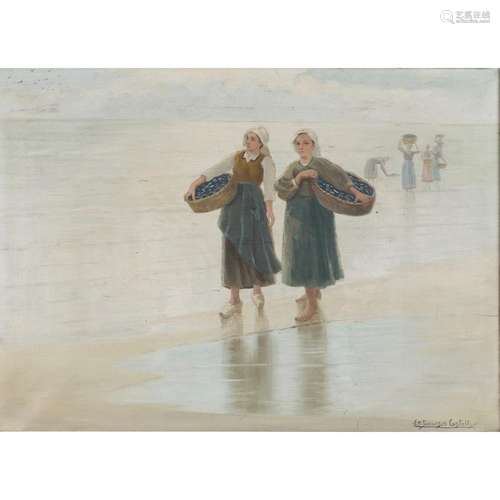 SIMONSON-CASTELLI, ERNST OSKAR (1864-1929), "Muschelsuc...