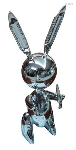 JEFF KOONS (1955, York) [U.S.A.] "Balloon rabbit (silve...