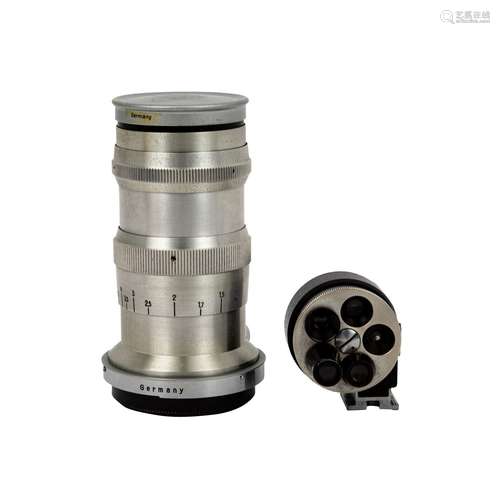 CARL ZEISS JENA OBJEKTIV SONNAR 1:4 F=13,5 CM T UND AUF...