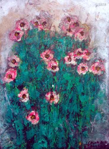 MAURILIO COLOMBINI (1933, Piombino) [Italia] "Fiori ros...