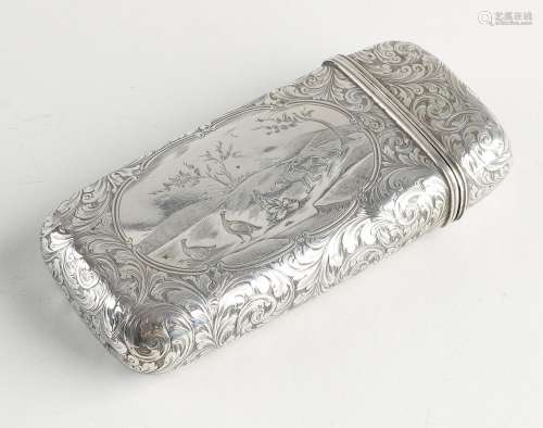 Silver cigar case