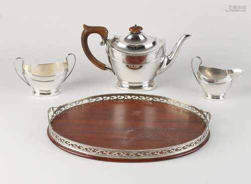 Silver tableware & tablet