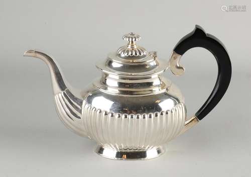 silver teapot