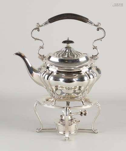 Plated teapot with stove