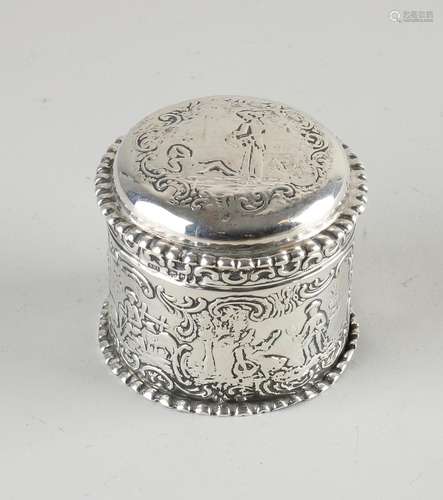 Silver wedding box, 1893