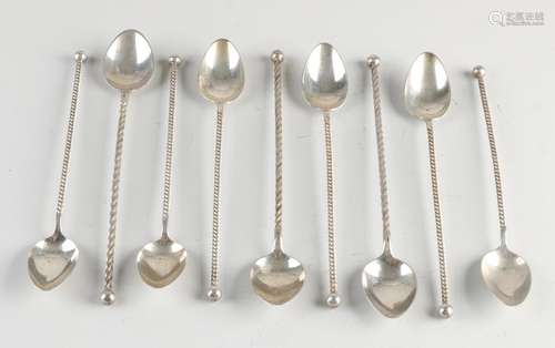 9 Silver sorbet spoons