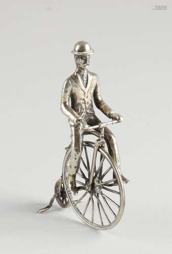 Silver miniature, Cyclist